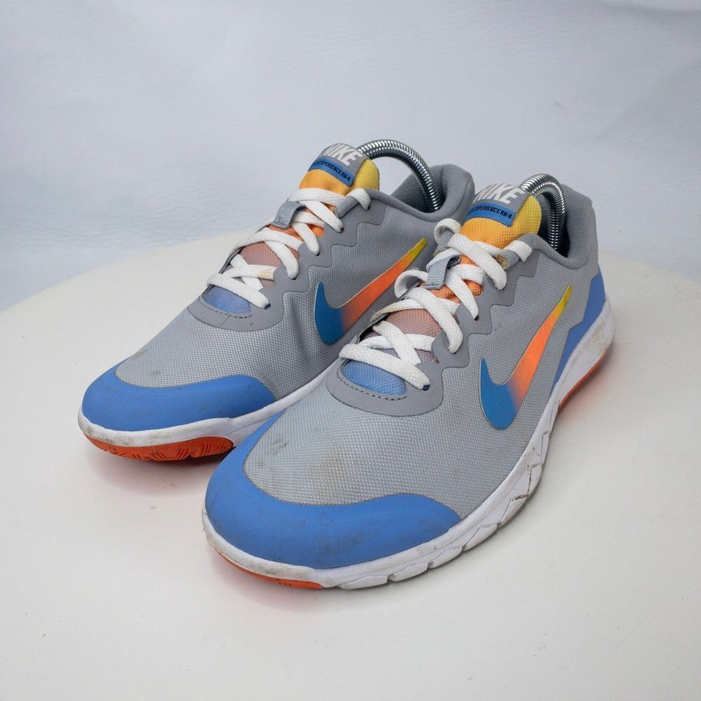 Nike Flex Experience 4 Gray Youth Kids Multicolor Size 7Y Running Shoes #1334